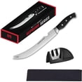 thumbnail image 2 of GEREMF-9" Professional Stainless Steel Scimitar Knife Set with Dual Sharpener, Knife Sheath - Professional Knife Set- Sharp Butcher Knife, Meat Knife, Kitchen Knife - Perfect for Meat Cutting, 2 of 4