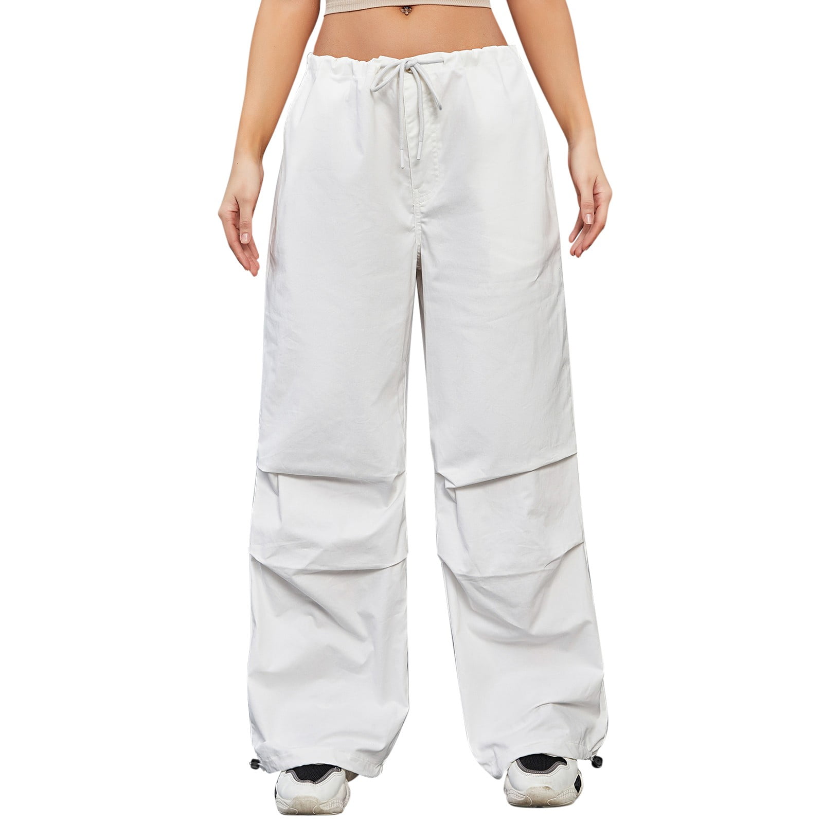 2023 Cargo Pants Woman Relaxed Fit Baggy Clothes Black Pants High Waist