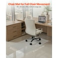 thumbnail image 2 of VEVOR Chair Mat, 30 x 48-inch Transparent Office Chair Mat for Hard Floors, Floor Protector for Rolling Chairs, Non-Slip & Easy to Clean, Smooth Glide Under Desk Rug for Home Office (Rectangular), 2 of 9