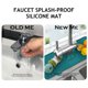 thumbnail image 3 of Batería de Cocina Grifo de silicona para cocinaalfombrilla absorbente para fregaderoprotector contra olores contra salpicaduras de agua (verde) Wdftyju Libre de BPA, 3 of 9