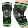 thumbnail image 3 of Rodillera tejida, soporte para rodillera, Protector de rodilla, envoltura de compresión ajustable para piernas (XL), 3 of 8