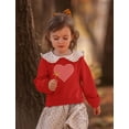 thumbnail image 6 of Tstars Boys Unisex Valentine's Day Shirts for Kids Love Red Striped Heart Love Valentine's Day Outfit Gift Idea for Boy Toddler Kids Express Love Sweatshirt, 6 of 7
