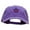 Purple, variant on Heart Focus Embroidered Unstructured Pigment Dyed Cotton Cap - Gold OSFM