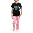 thumbnail image 4 of CafePress - Beach Mode On Women's Dark Pajamas - Women's Short Sleeve Print T-Shirt and Pants Dark Cotton Pajama Set, 4 of 7