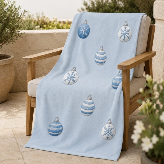 Ouuluon Flannel Throw Blanket, 59x39 inch Soft Decorative Cover for Sofa and Bed