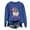 Blue, variant on Sgkm Plus Size Womens Sweatshirt Vintage Christmas Print Cozy Festive Design Oversized Shirts for Women Top Sunny Outings M Brick Red