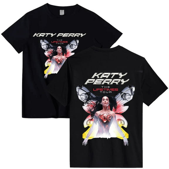 Katy Perry Tour 2025 Merch T-shirt Women Men Casual Streetwear Printed Fashion Summer Tops Tee