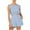 Light Blue two piece sets for women, variant on Spring Sale 2024 Workout Sets for Women 2 Piece Summer Suits Pattern Print O-Neck Tops Solid Color Pants Casual Plus Size Outfits Travel Outfits
