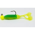 thumbnail image 4 of Kalins Freshwater 1.75" Triple Treat Soft Plastics Grub, John Deere Green, 10ct, Lake, 4 of 11