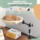 thumbnail image 4 of Cama de computadora para gato con 2 telas lavables malla y felpa estaciones rotación 360° altura ajustable beige peso máximo 30 libras, 4 of 8