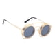 thumbnail image 4 of Retro Steampunk de sol Marco Redondo Gótico UV400 para Unisex gris dorado Zulema gafas de sol steampunk, 4 of 7