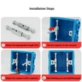 thumbnail image 6 of 2/10PCS Bottom Repair Tool Wall Mount 86/118/120 Type Socket Switch Recovery Screws Support Rod Cassette Repairer Dark Box Repair Pole 2PCS 86 INSULATED TYPE, 6 of 8