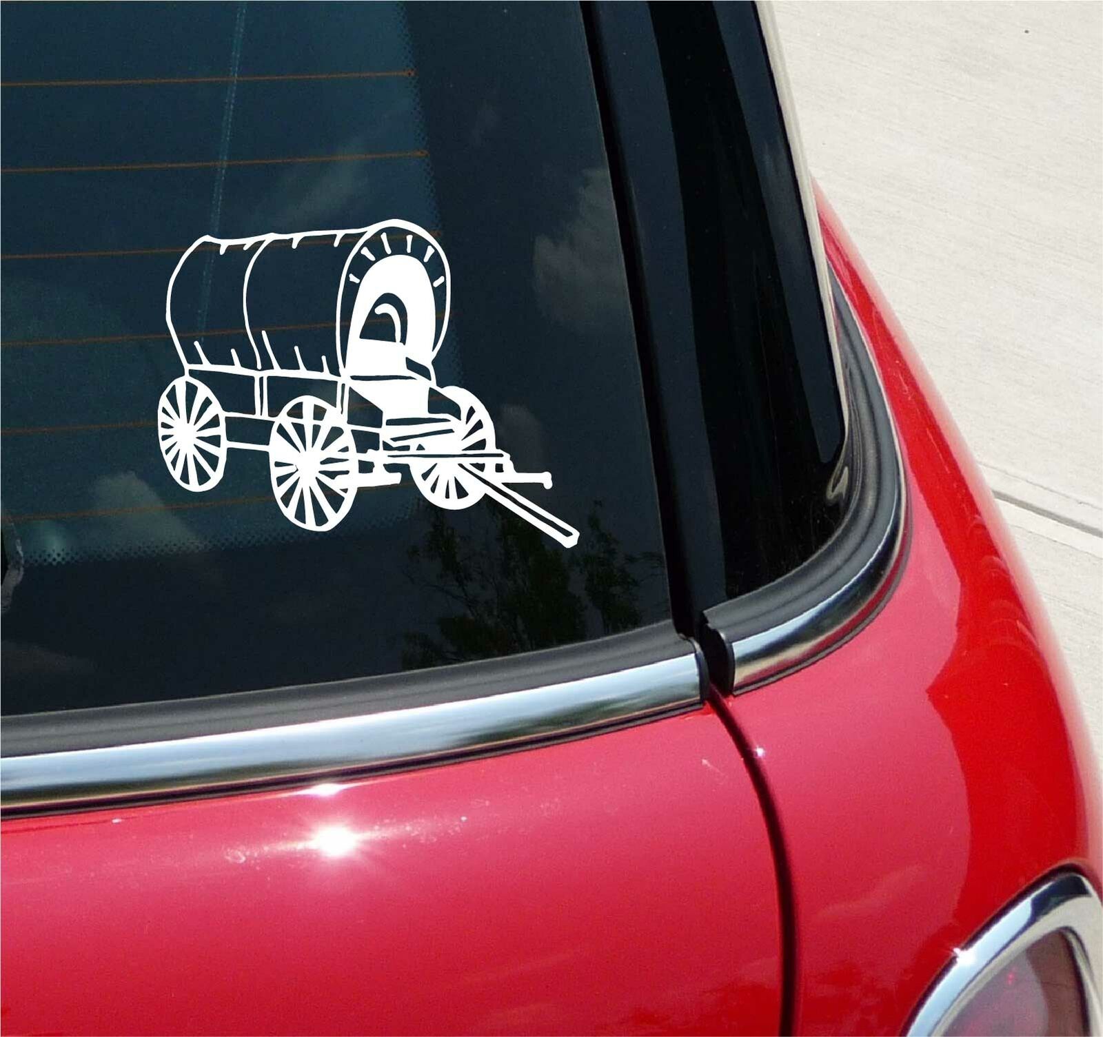 Covered Wagon Cowboy Trail Graphic Decal Sticker Car Vinyl Walmart