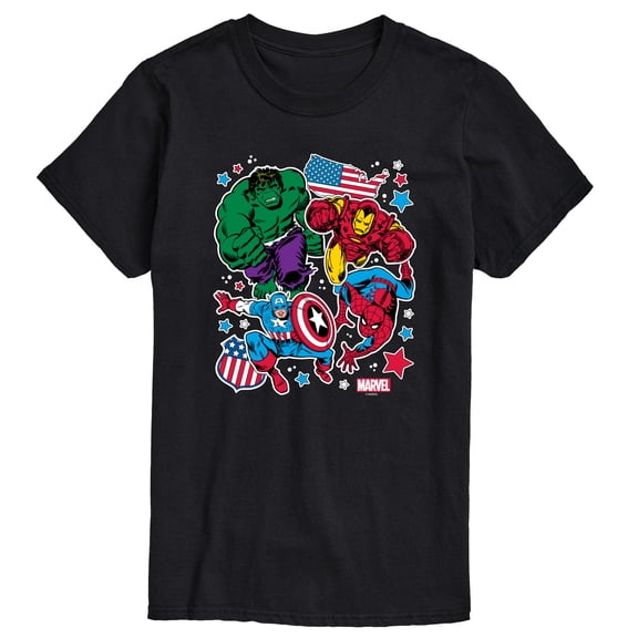 Marvel - America Sticker - Men's Short Sleeve Graphic T-Shirt
