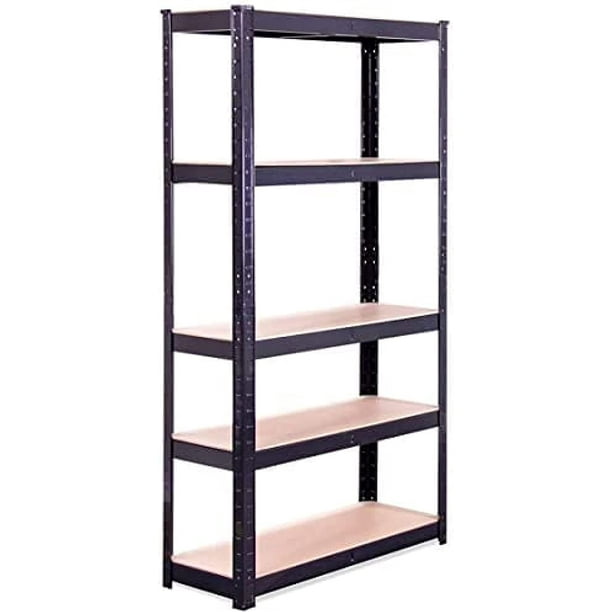 GRack Black 5 Tier Shelf 2000LB Capacity Garage Shed Storage