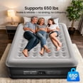 thumbnail image 5 of Ophanie King Air Mattress, 18-Inch Elevated Inflatable Bed with Built-in Pump, Puncture-Resistant, Quick Inflation/Deflation, Portable for camping & Guests, Black, 5 of 7