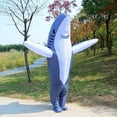 thumbnail image 3 of Disfraz de tiburón inflable (gris), disfraz inflable de vacaciones para adultos, adecuado para fiestas, regalos de cumpleaños Fiestas de juegos de cosplay, 3 of 5