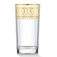 thumbnail image 2 of HOMEHUT Gold Embellished High Ball with Gold Rings, Set of 4, 2 of 3