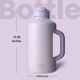 thumbnail image 4 of BOTTLE BOTTLE Insulated Water Bottle 64 oz with Straw and Dual-use Lid Stainless Steel Water Bottle with Handle Stainless Steel Jug for Workout Gym Soccer and More Sports purple, 4 of 7