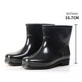 thumbnail image 6 of Dakaela Womens Ankle Rain Boots Ladies Waterproof Garden Shoes Non Slip Work Rainboot Booties Black 10, 6 of 7