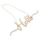 thumbnail image 3 of Letrero de bienvenida de madera con texto "Hola", placa colgante decorativa para fiesta de bodas., 3 of 7