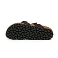 thumbnail image 3 of Genuine Leather Summer Sandals Women Slides for Women Natural Cork Footbed Womens Slides Straps - Womens Sandals Comfortable Spring Break Outfit Women Footwear, 3 of 4