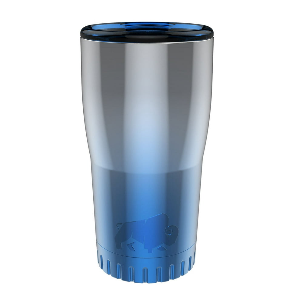 Silver Buffalo Stainless Steel Insulated Tumbler 20 Oz Ombre Blue