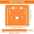 thumbnail image 6 of AEVXKHI Cutting Machine Base Plate, Plastic Circular Saw Bottom Plate, Woodworking Cutting Machine Bottom Plate, 90° Flat 45° Oblique Cutting Trimming Machine Base Plate, 6 of 10