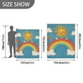thumbnail image 6 of Yayeee Throw Blanket for Couch Soft Warm 50" x 60" Sofa Chair Bed Decoration, Rainbow with Stars, 6 of 7