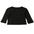 thumbnail image 1 of Baby Girl Long Sleeve T-shirt Crew Neck Cotton Ruffle Tops, 1 of 5