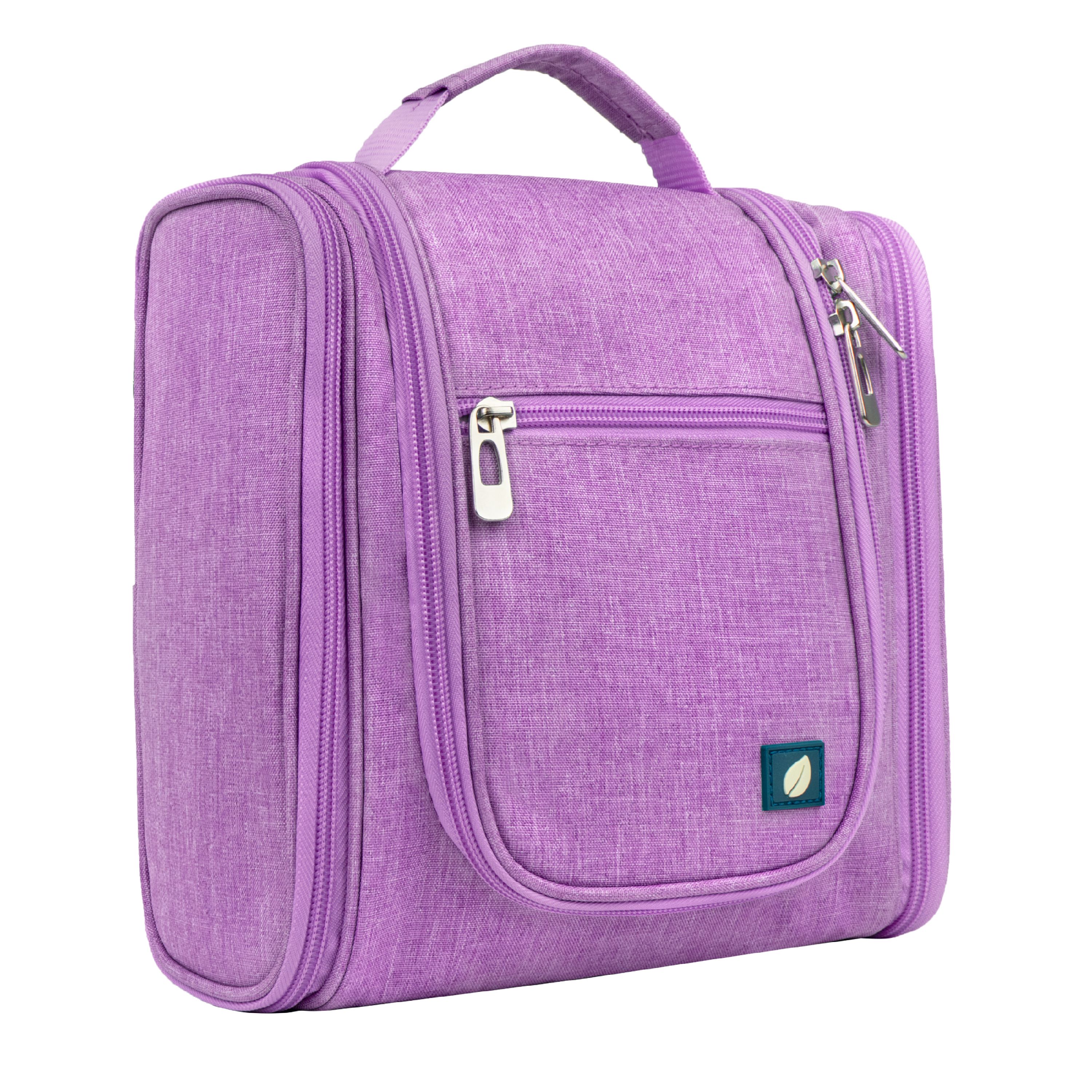 purple travel toiletry bag