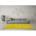 thumbnail image 3 of Ahgly Company Indoor Rectangle Abstract Yellow Modern Area Rugs, 7' x 10', 3 of 4