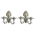 thumbnail image 3 of 2 Set Retro Hanging Candelabra Party Decoration Wall Candle Sconces Iron Construction for Dining Room, 3 of 8