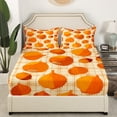 thumbnail image 2 of Drap-housse Pine Nut Joyeux Action de Grâce Récolte d'Automne Draps de Lit Grand Récolte d'Automne Fruits Noix Draps de Lit Carreaux Buffalo Draps Rustiques (Sans Drap du Dessus), 2 of 5