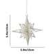 thumbnail image 3 of Xihbxyly Colgante Navideño Brillante, Adorno de Plástico para Árbol, Decoración Ligera, Ambiente Festivo Acogedor, Ideal para Ventanas y Chimeneas, Artesanía Exquisita, Tamaño 15 X 15 X 3 Cm., 3 of 6