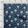 thumbnail image 2 of oneOone Velvet Blue Fabric Circus Sewing Craft Projects Fabric Prints By Yard 58 Inch Wide, 2 of 5