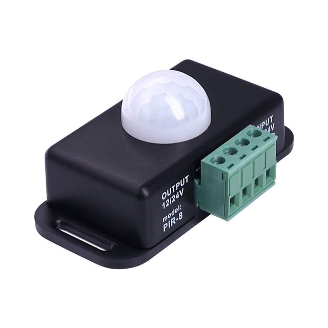 LAICAIW Motion Sensor Switch, DC 12V-24V Motion Timer Function Sign Control PIR Controller LED Strips Lighting