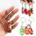 thumbnail image 5 of Naierhg 12Pcss/Set Russian Nesting Dolls Key Ring Babushka Matryoshka Figurines Kids Toy, 5 of 8