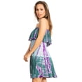 thumbnail image 3 of Sakkas Tami Women's Strapless Short Sun Dress Smock Elastic Casual Boho Summer - Green - L/XL, 3 of 5
