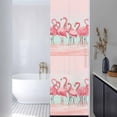 thumbnail image 3 of Pink Flamingo Window Privacy Film, Summer Tropical Flamingo Hawaii Animals Static Cling UV Sun Blocking Heat Control Window Tint Day and Night,Non-Adhesive One Way Windows Privacy Cover 17.7''x78.7'', 3 of 7