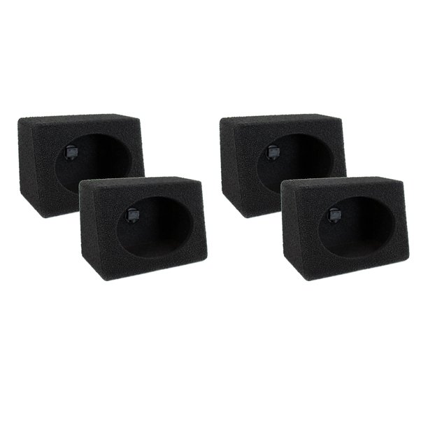 QPOWER QBomb 6x9" Car Subwoofer Box Enclosures w/ Bedliner Spray Pair