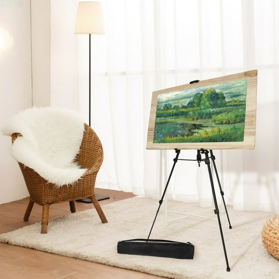 Easels for Painting Foldable Painting Easel Height and Angle Adjustable Easel Stand Aluminum Alloy Art Painting Artist Easel Portable Painting Display Easel for Painting