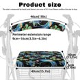 thumbnail image 6 of HELLHERO Floral and Avian Motifs Back Rest Covers and Rollator Walker Seat Covers for Unisex Easy to Clean for Washable, 6 of 7