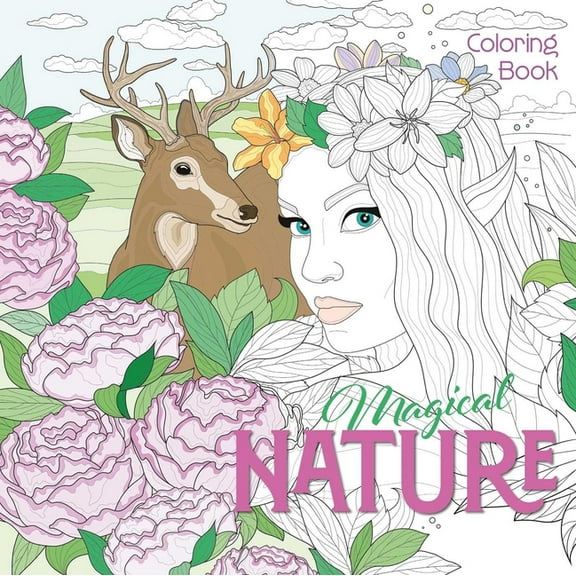 Calm Coloring: Natural Wonders Magical Nature Coloring Book, (Paperback)