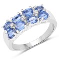 thumbnail image 1 of 2.19 Carat Genuine Kyanite and White Topaz .925 Sterling Silver Ring QJ Model, 1 of 3