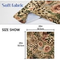 thumbnail image 7 of GZHJMY Set of 1 Leopard Print with Pink Floral Rose Flower Cloth Napkins Washable Polyester Dinner Napkins 20"X20" for Dining Table Wedding Party Fall Holidays, 7 of 7