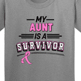thumbnail image 4 of Inktastic My Aunt is a Survivor Breast Cancer Awareness Youth T-Shirt, 4 of 5