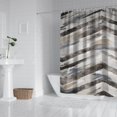 thumbnail image 4 of Waffle Weave Stripped Geometry (2) Shower Curtains Waterproof Shower Liner,Simple Polyester Shower Liner,bathroom curtain 72x72Inch, 4 of 4