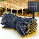 thumbnail image 1 of Guirnalda de luces LED solares de 39 pies, 100 luces para exteriores, resistente al agua, para fiestas de Navidad, decoraciones de Halloween, luces solares, 1 of 5