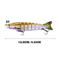 thumbnail image 3 of Mikilon fishing gear, fishing lures fishing baits, Multi Fish 12.8cm False Bait Sea Fishing Sinking , H, 3 of 6